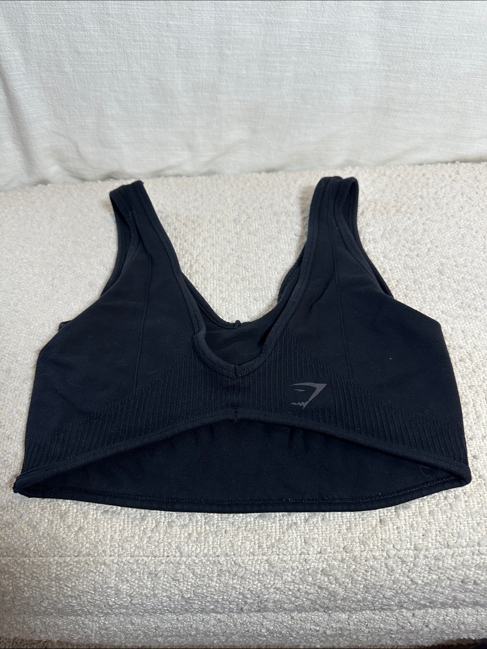Gymshark Black Seamless Scoop Sports Bra